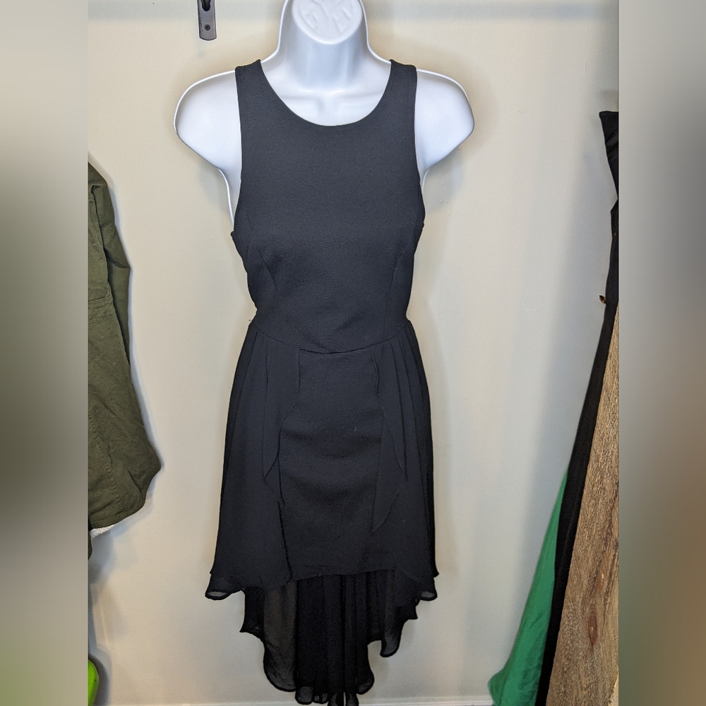 Lush Black High-low Black Dress